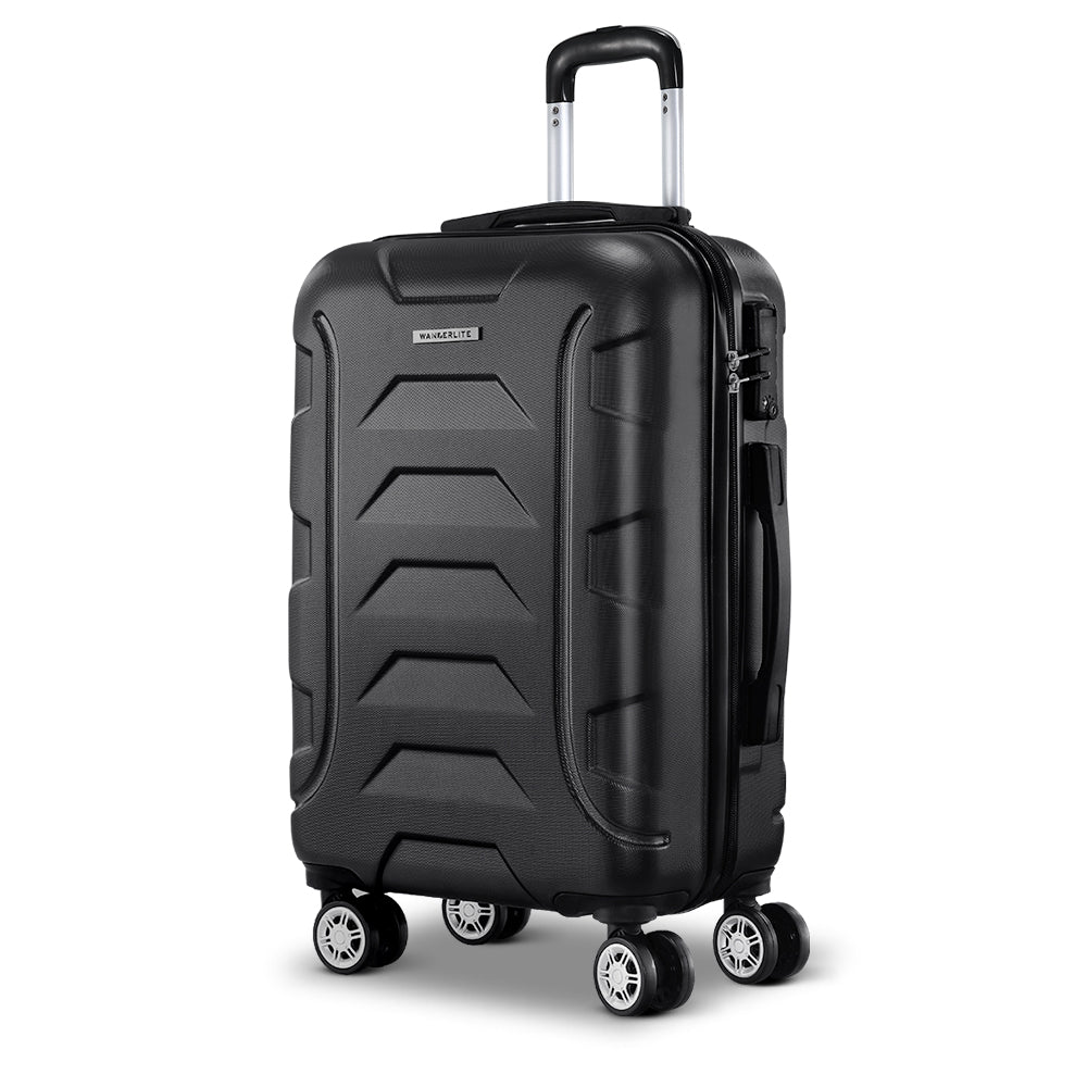 Wanderlite 20 Luggage Travel Suitcase Set Trolley Hard Case Strap Lightweight"