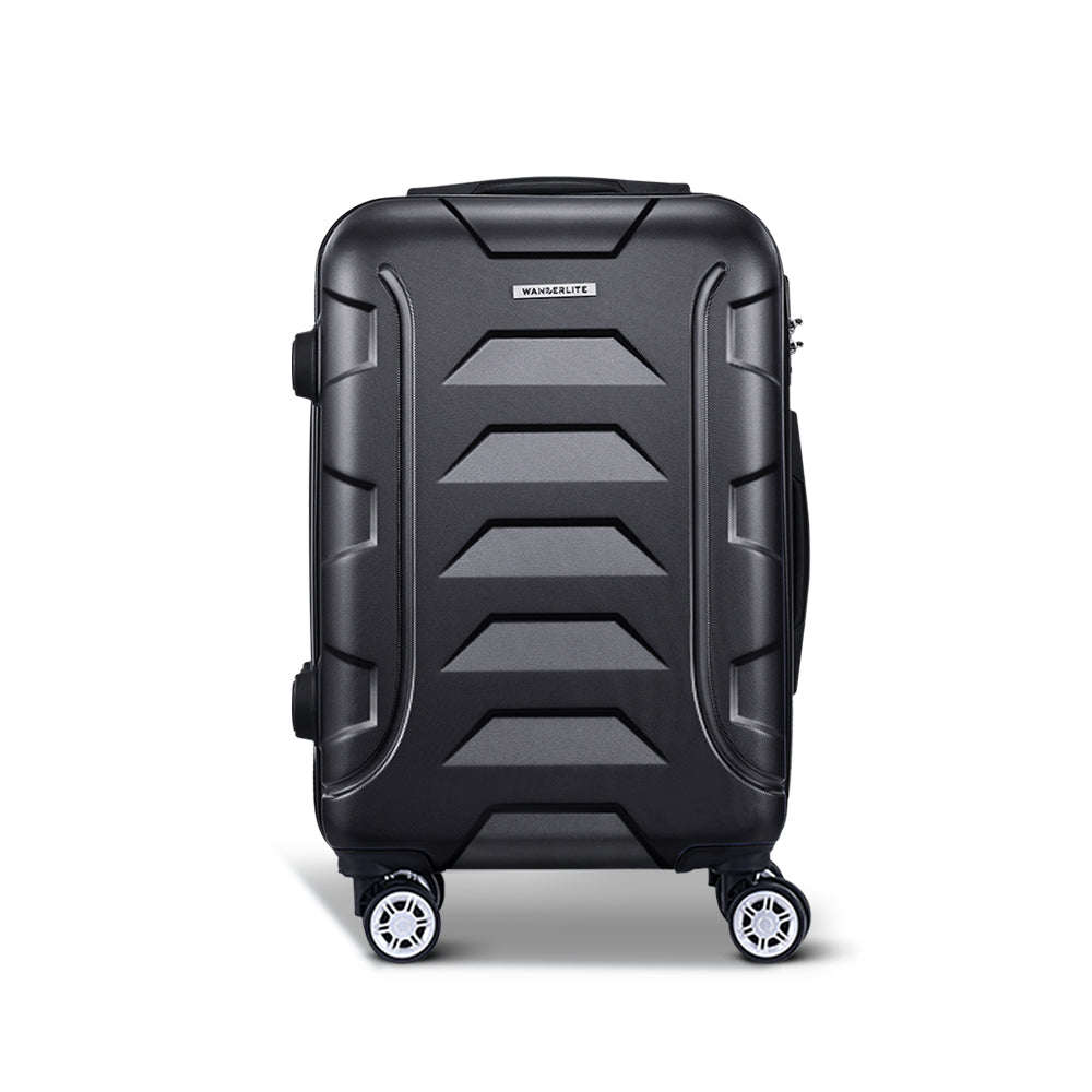 Wanderlite 20 Luggage Travel Suitcase Set Trolley Hard Case Strap Lightweight"