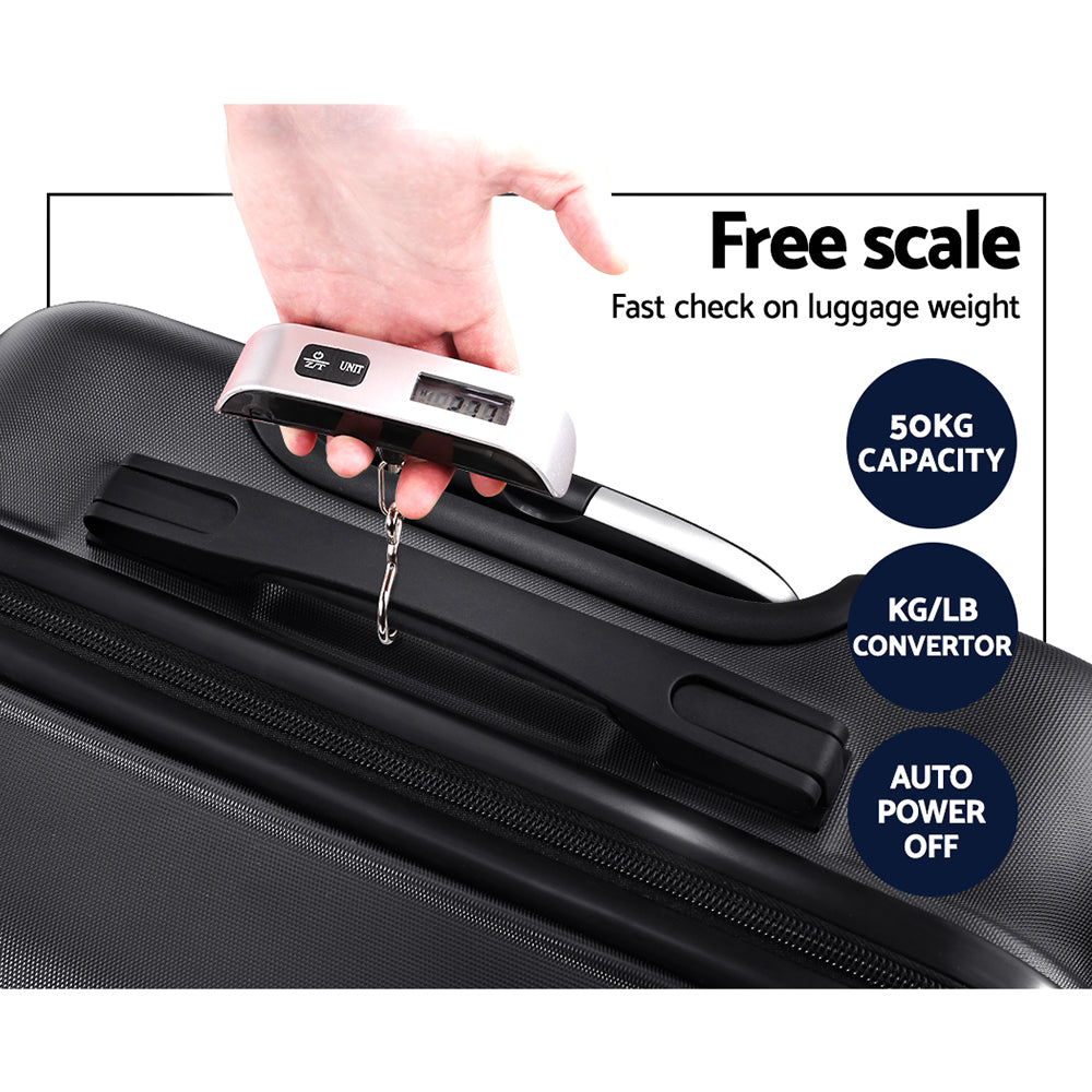 Wanderlite 20 Luggage Travel Suitcase Set Trolley Hard Case Strap Lightweight"