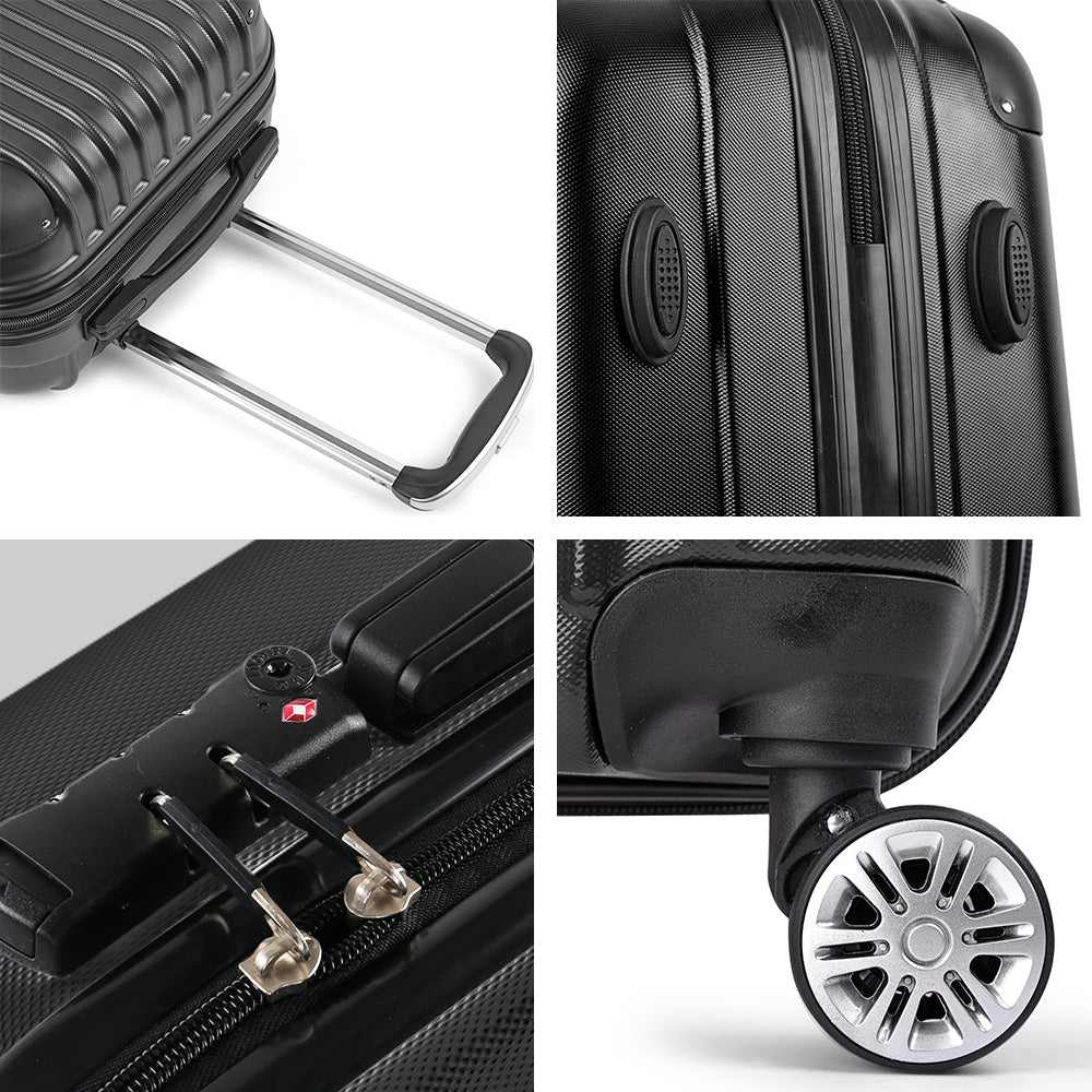 Wanderlite 24 Luggage Suitcase Hardcase Carry On Trolley Set Travel"