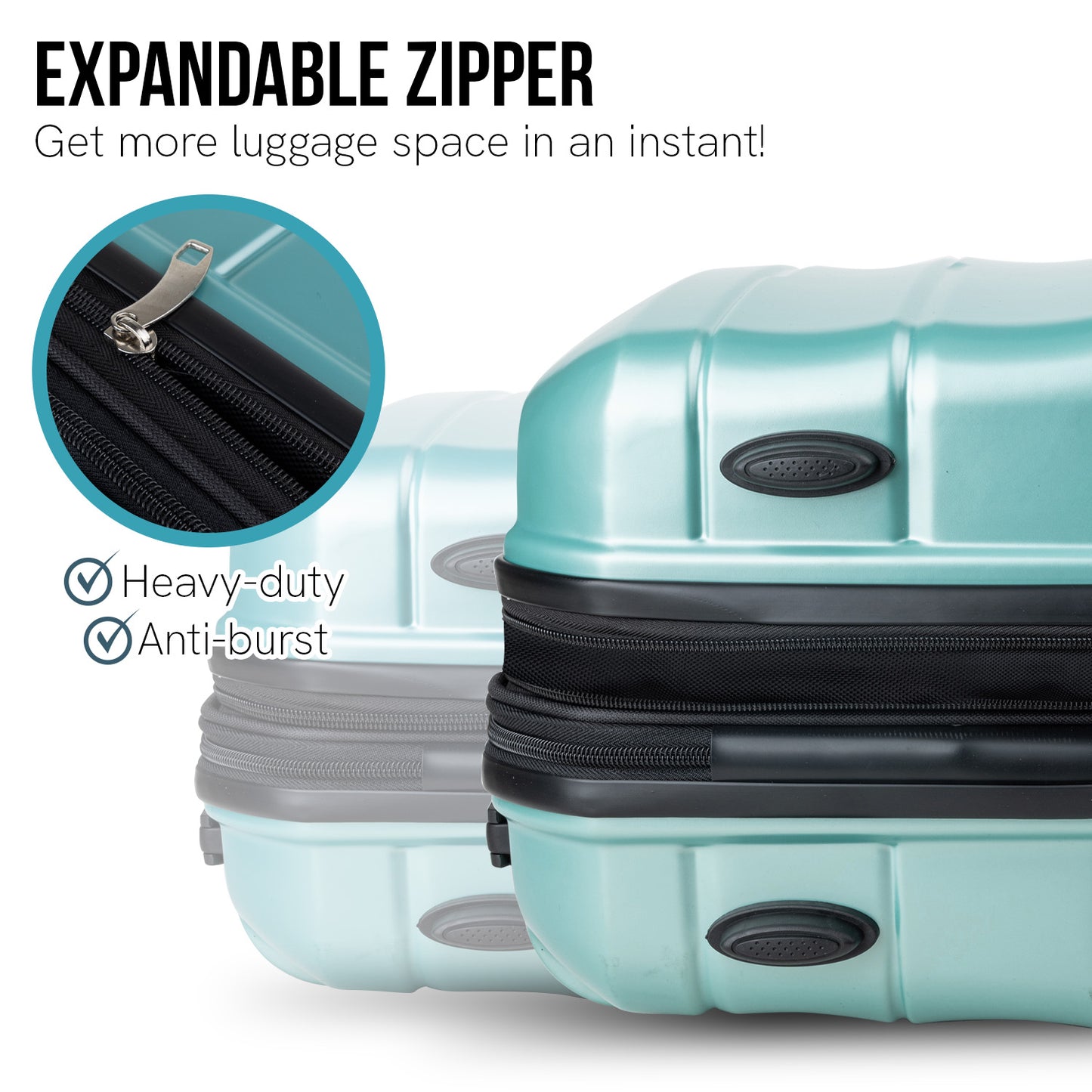 Olympus Artemis 20in Hard Shell ABS+PC - Electric Teal