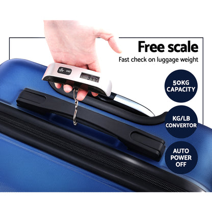 Wanderlite 2pc 24 28" Luggage Suitcase Travel Hardcase Trolley TSA Lock"